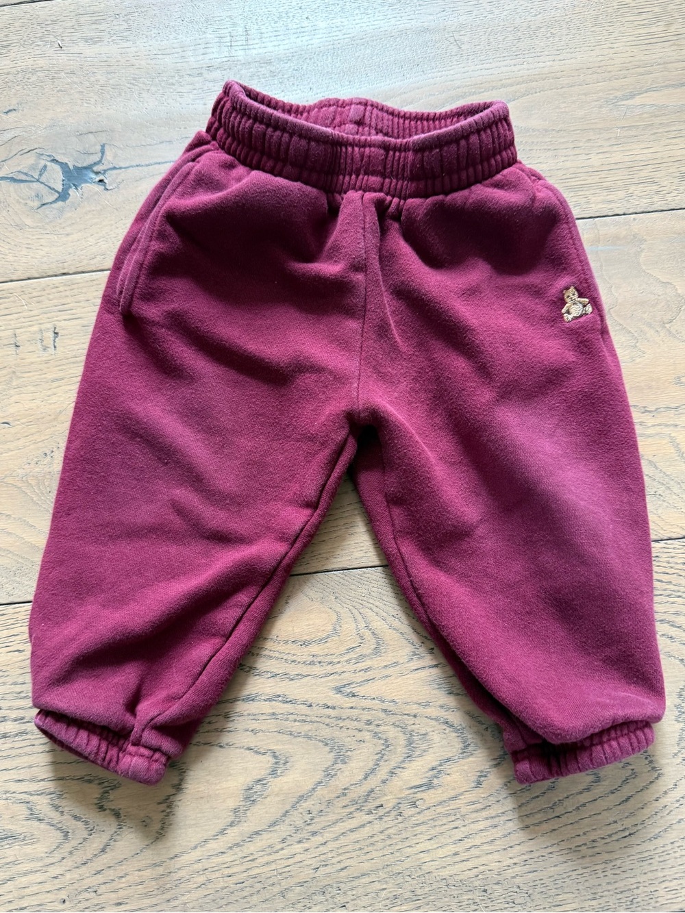 Baby Gap Burgundy Logo Sweatpants Joggers 12–18M